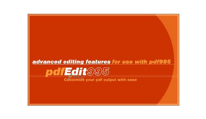 Pdf995 pdfEdit995 20.1