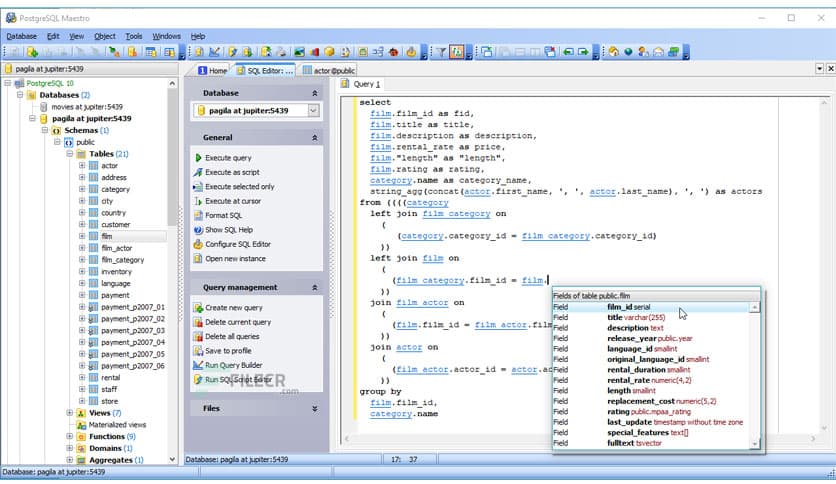 PostgreSQL Maestro 25.9.0.1