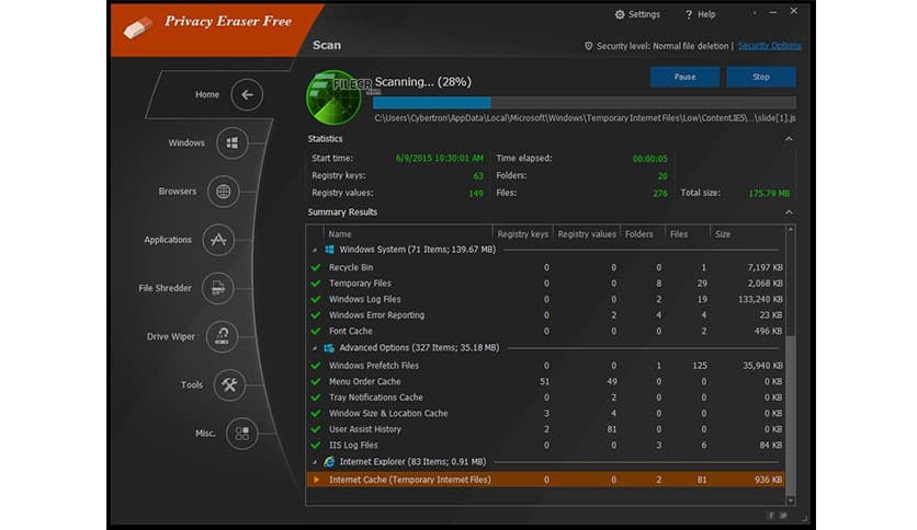 Privacy Eraser Free 6.26.0.5480