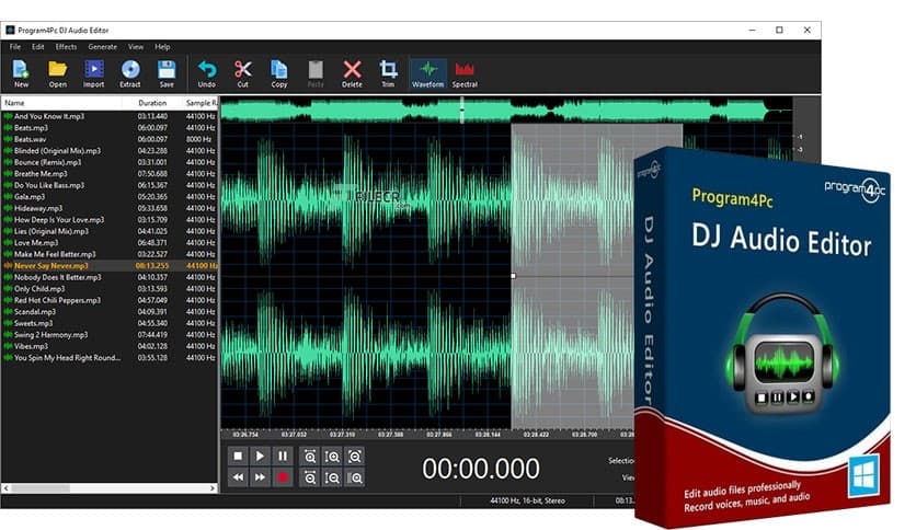Program4Pc DJ Audio Editor 8.2