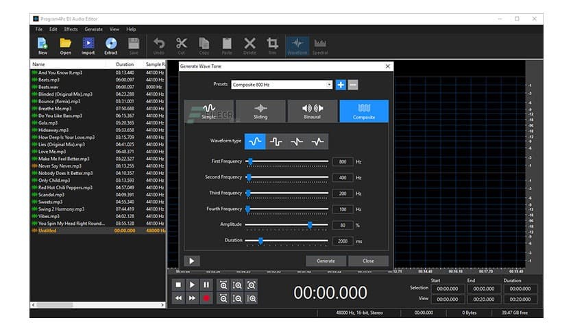 Program4Pc DJ Audio Editor 8.2