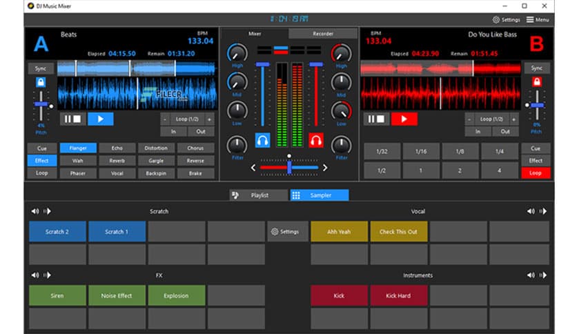 Program4Pc DJ Music Mixer 8.6