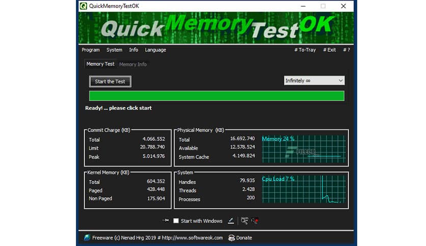 QuickMemoryTestOK 5.31
