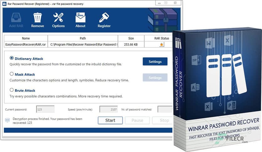 RAR Password Recover 2.1.2.0