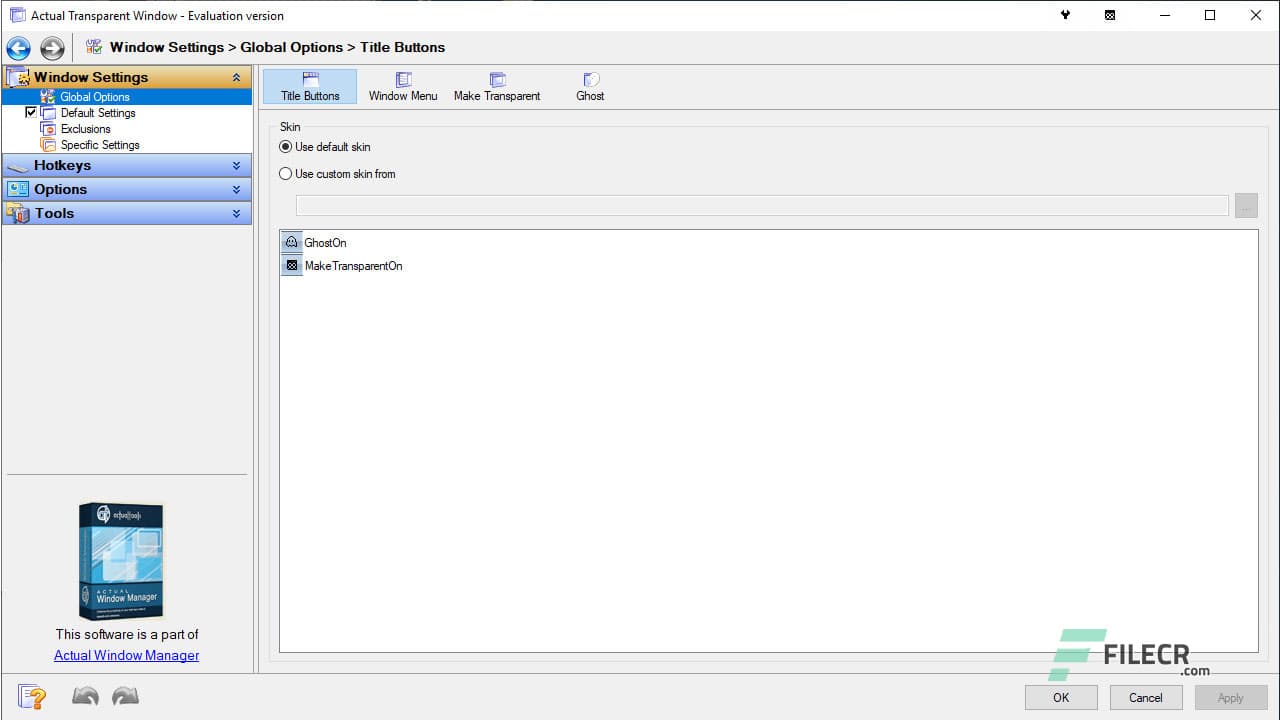 Actual Transparent Window 8.15.3