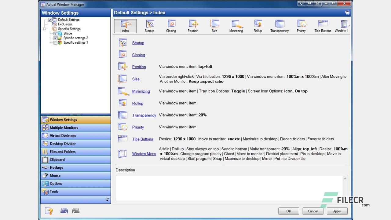 Actual Window Manager 8.15.3