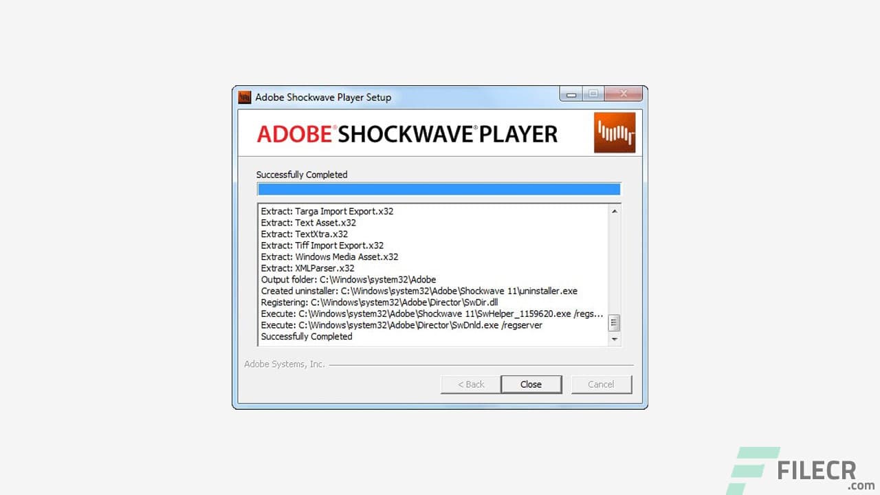 Adobe Shockwave Player
