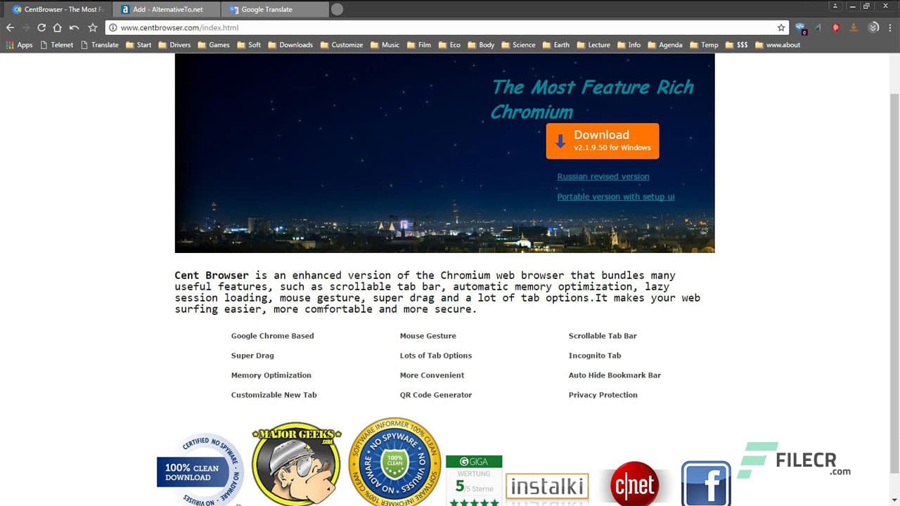 Cent Browser 5.2.1168.83