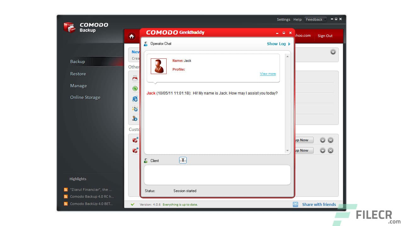 Comodo Backup