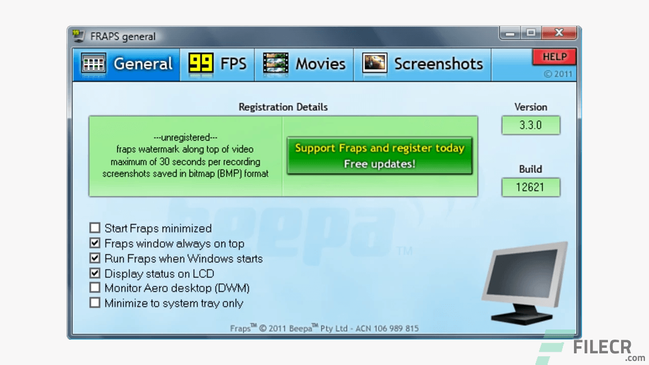 Fraps v3.5.9 build 15586