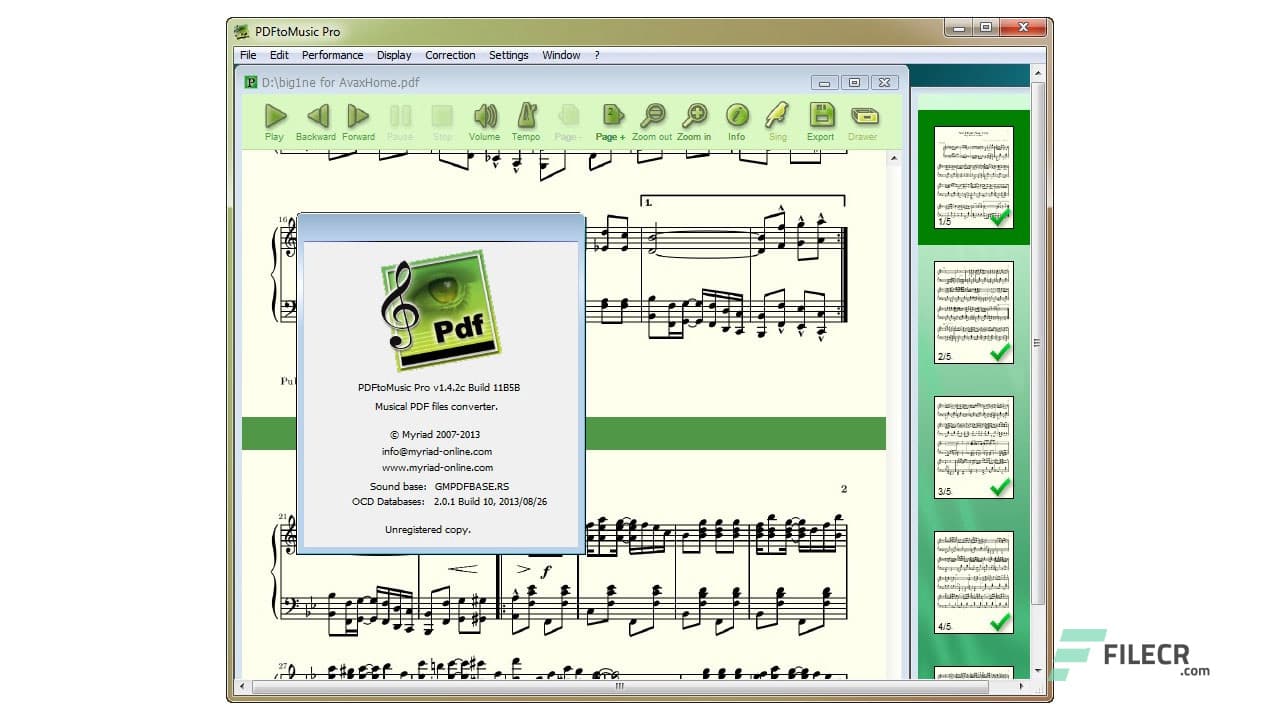 Myriad PDFtoMusic Pro 2.1.0i