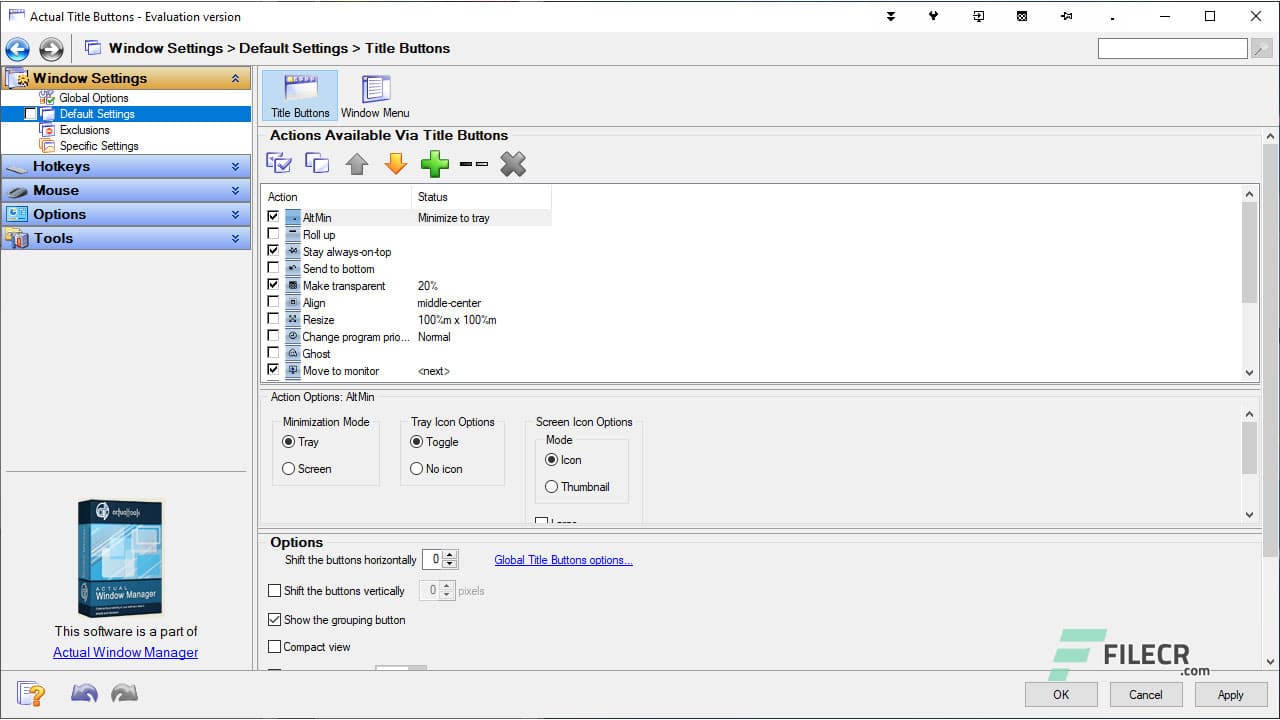 Actual Title Buttons 8.15.3