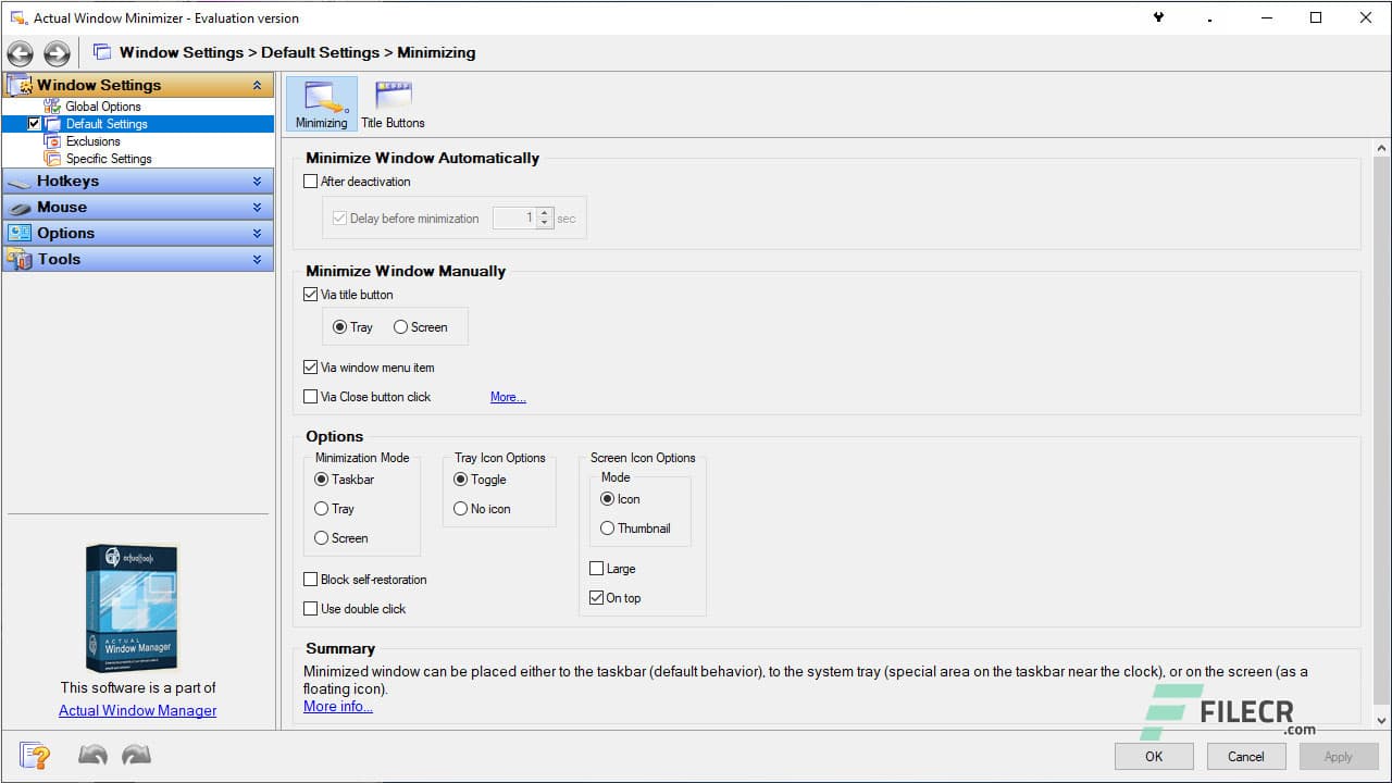Actual Window Minimizer 8.15.3