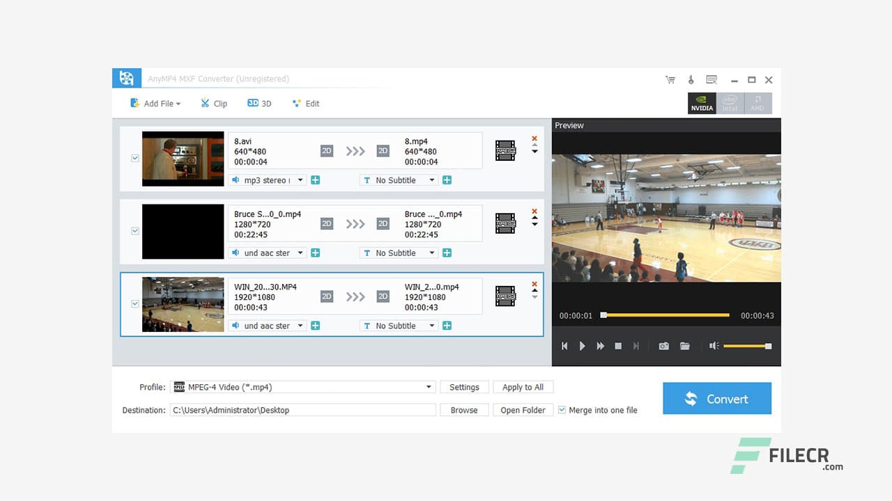 AnyMP4 MXF Converter 8.0.18