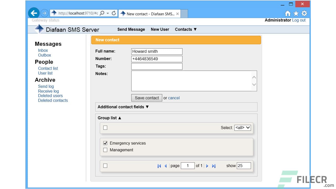 Diafaan SMS Server Full 4.8.0