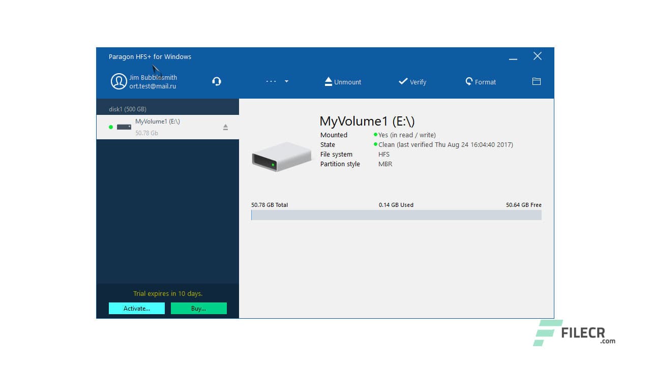 Paragon HFS+ for Windows 14.0.24