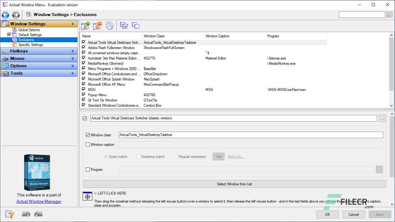Actual Window Menu 8.15.3