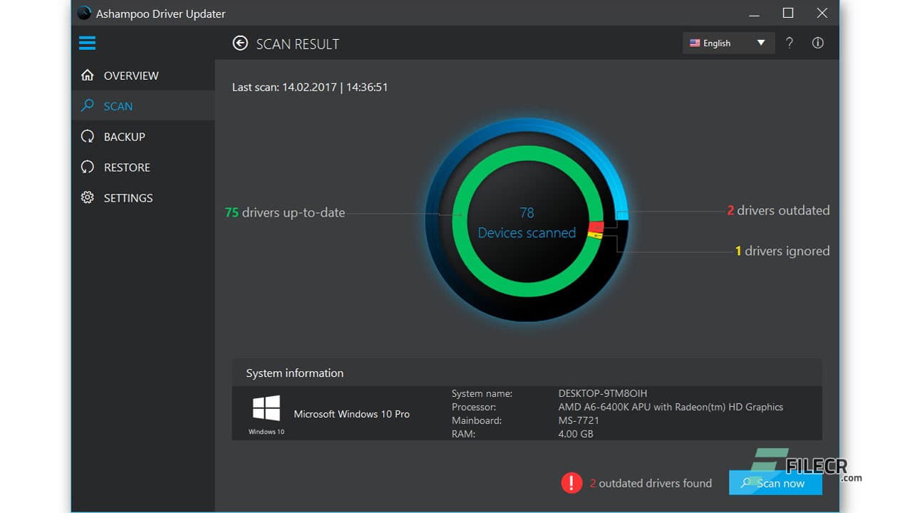Ashampoo Driver Updater 2.5.0