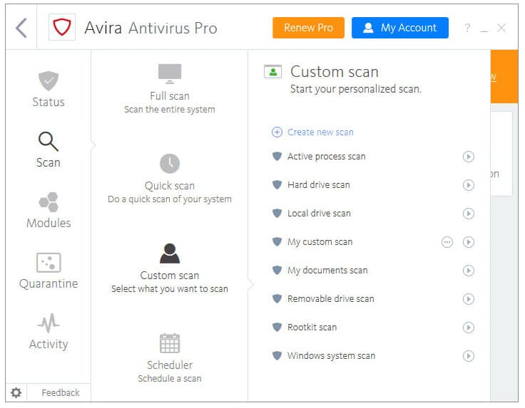Avira Antivirus Pro 2020 v15.0.2007.1903
