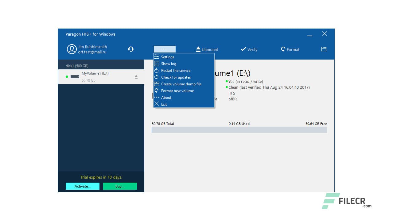 Paragon HFS+ for Windows 14.0.24
