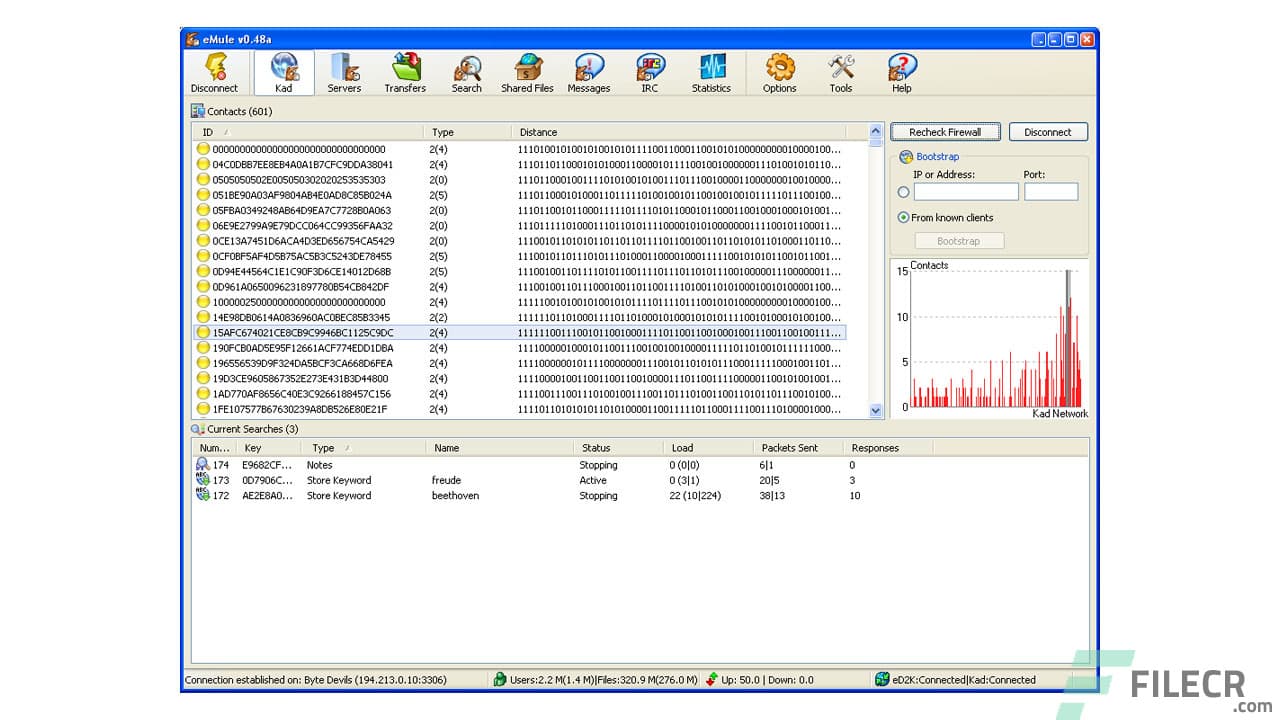 eMule 0.70 – P2P client