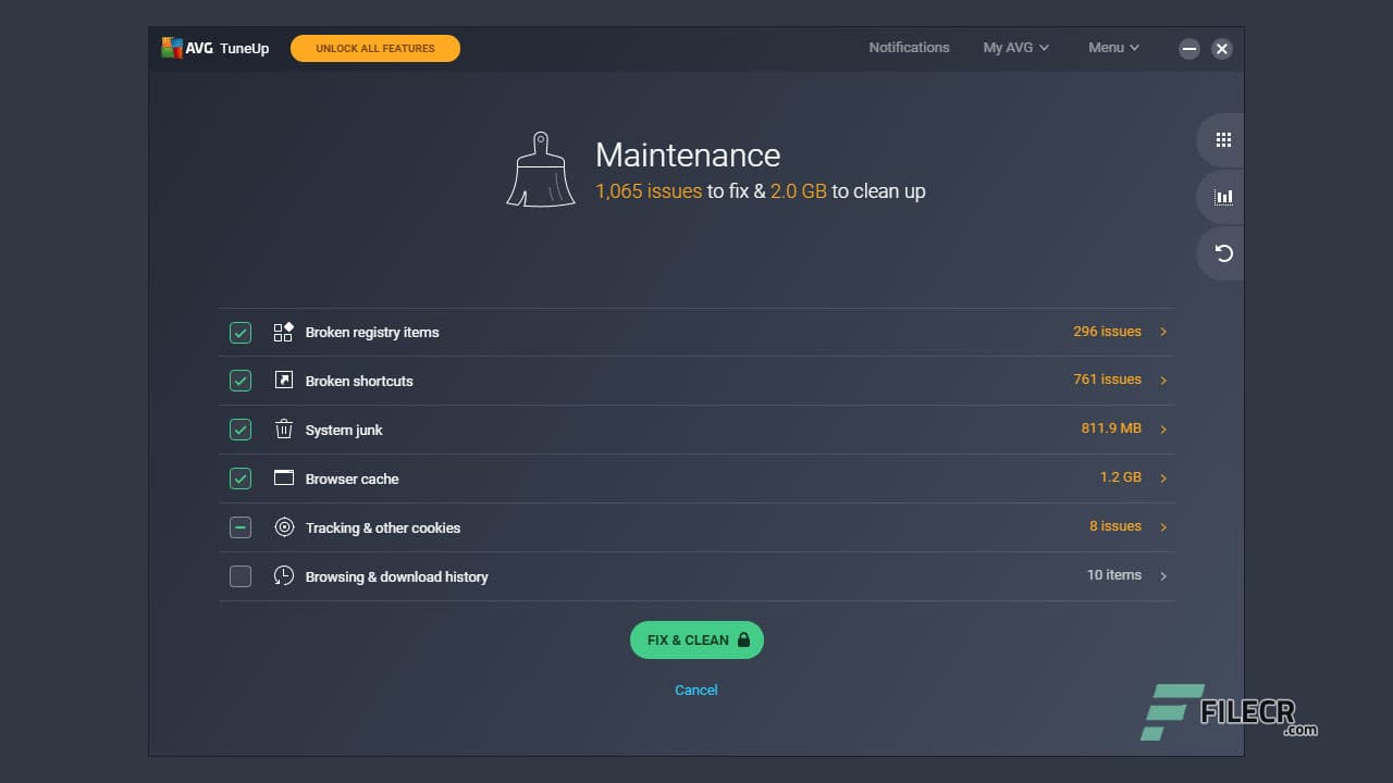 AVG TuneUp 21.2 build 2916