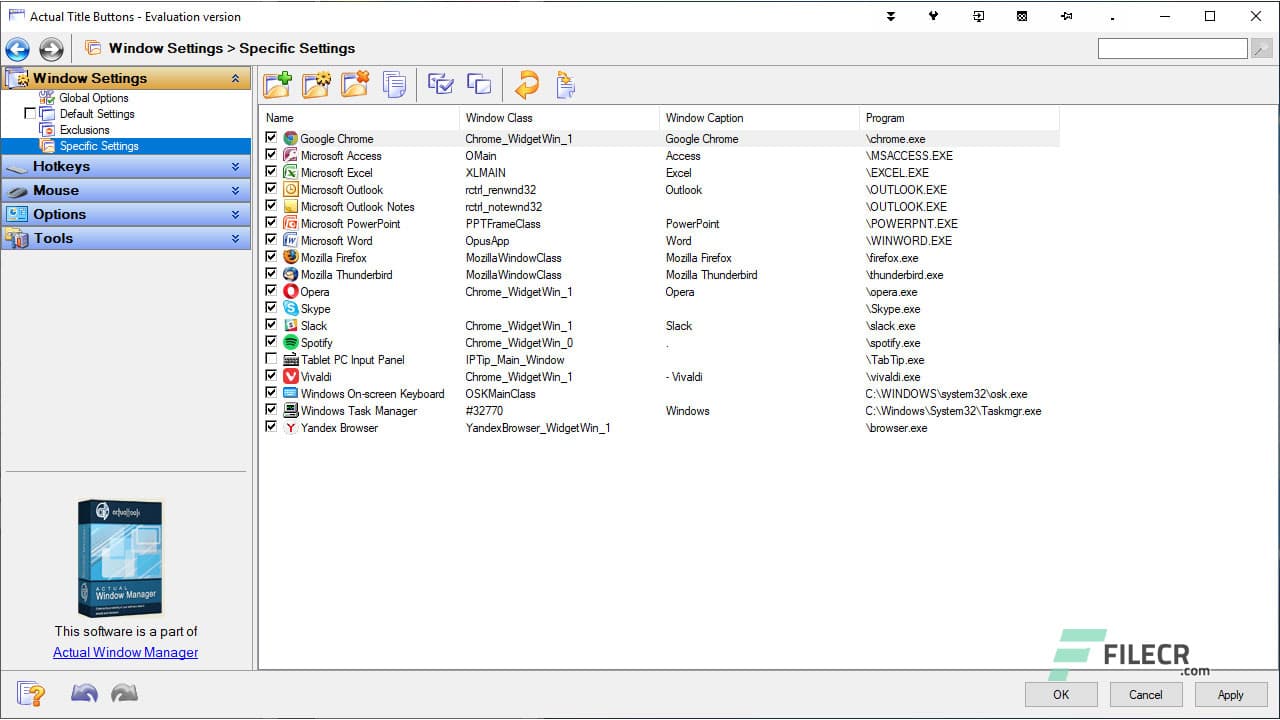 Actual Title Buttons 8.15.3