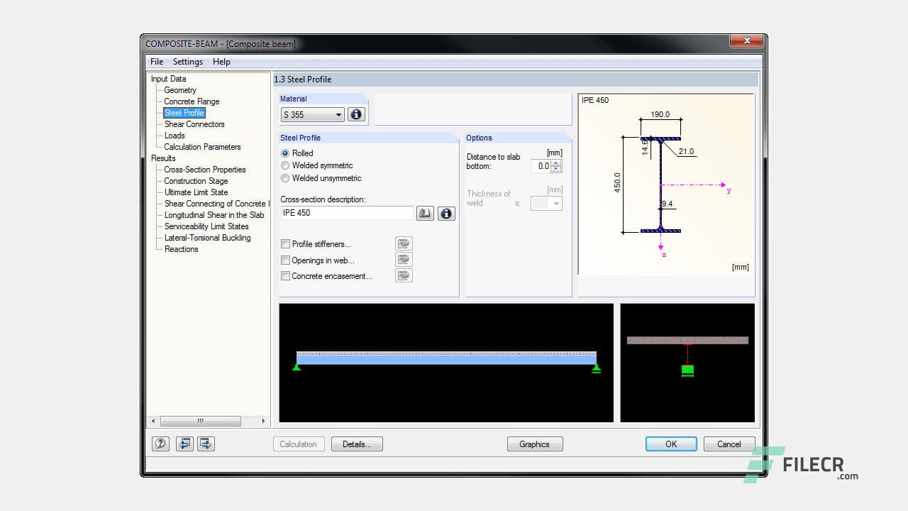 DLUBAL Composite Beam 8.24.02