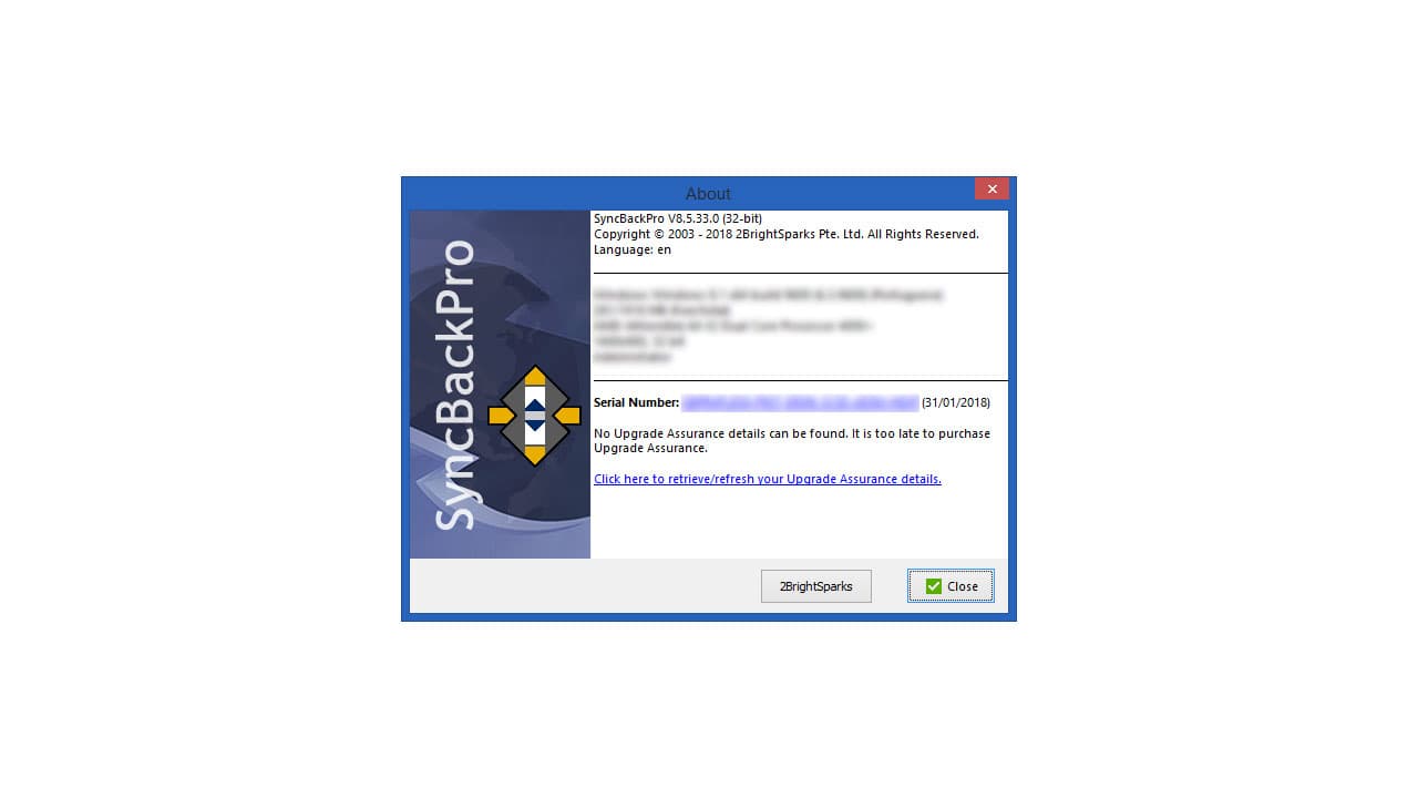 2BrightSparks SyncBack Pro 11.3.134