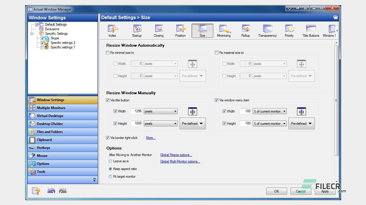 Actual Window Manager 8.15.3