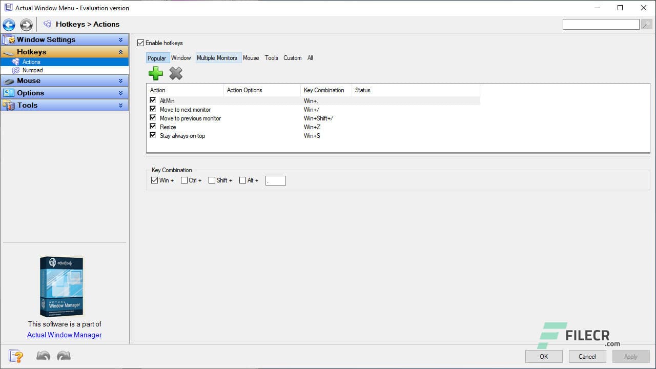 Actual Window Menu 8.15.3