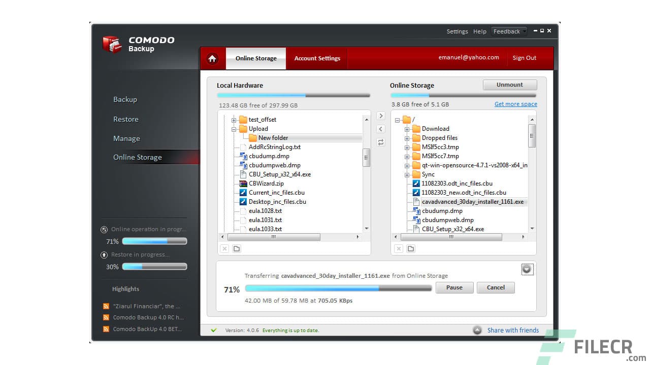 Comodo Backup