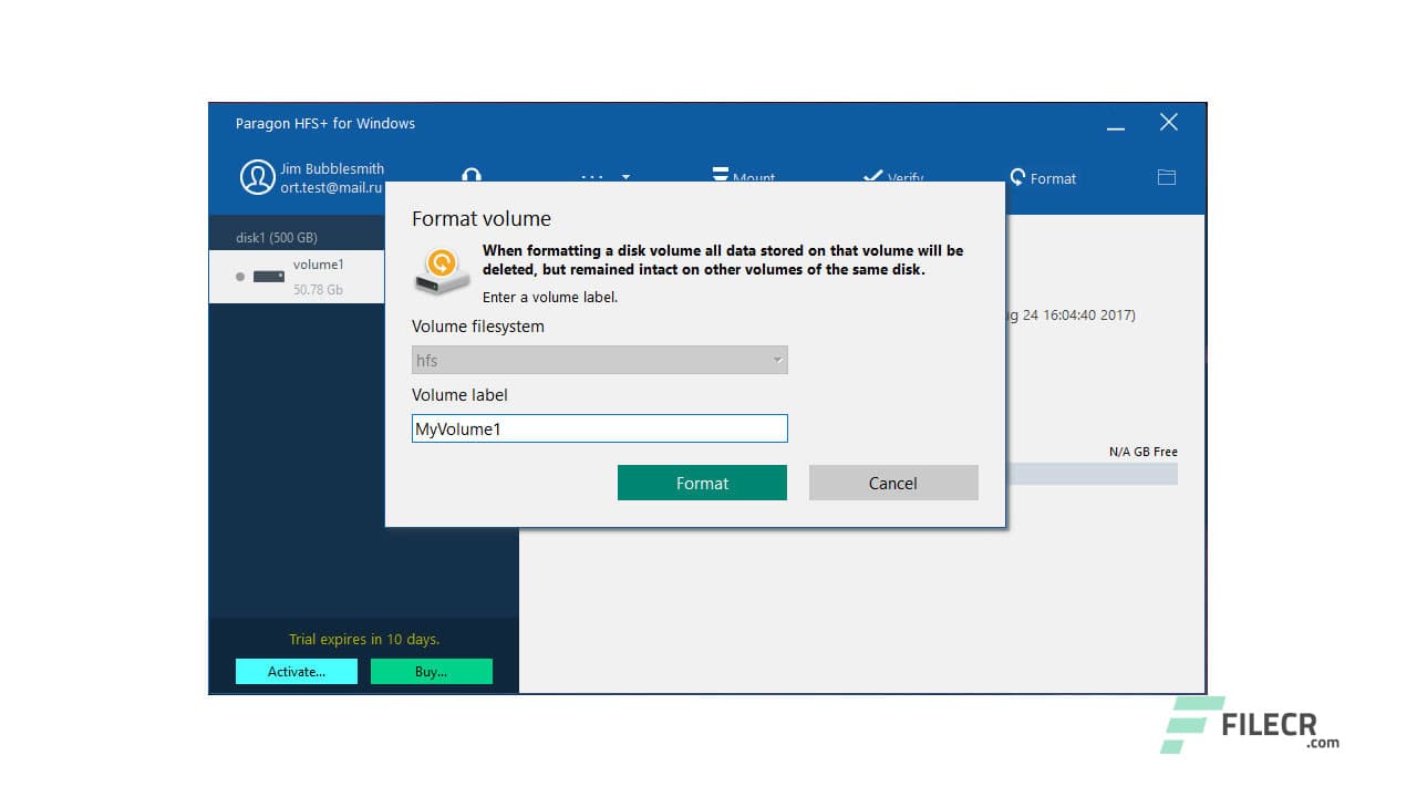 Paragon HFS+ for Windows 14.0.24