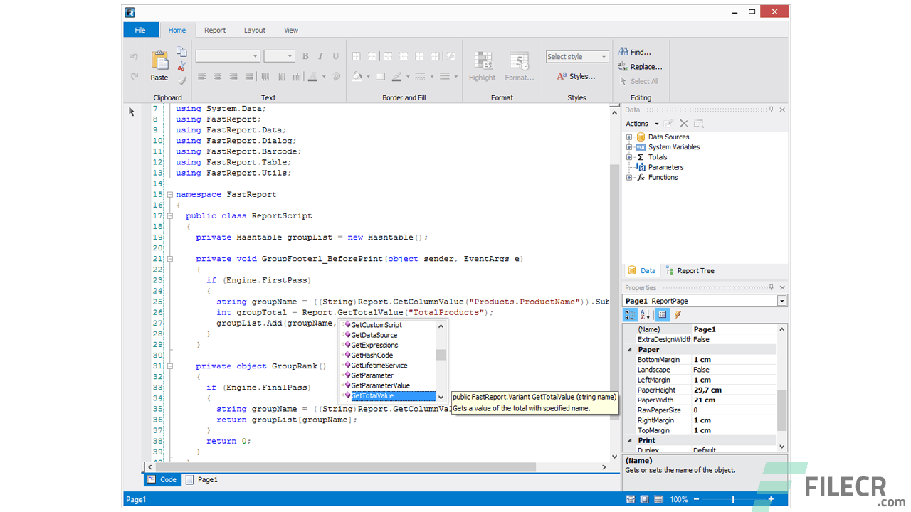 FastReport.Net 2020.1.17
