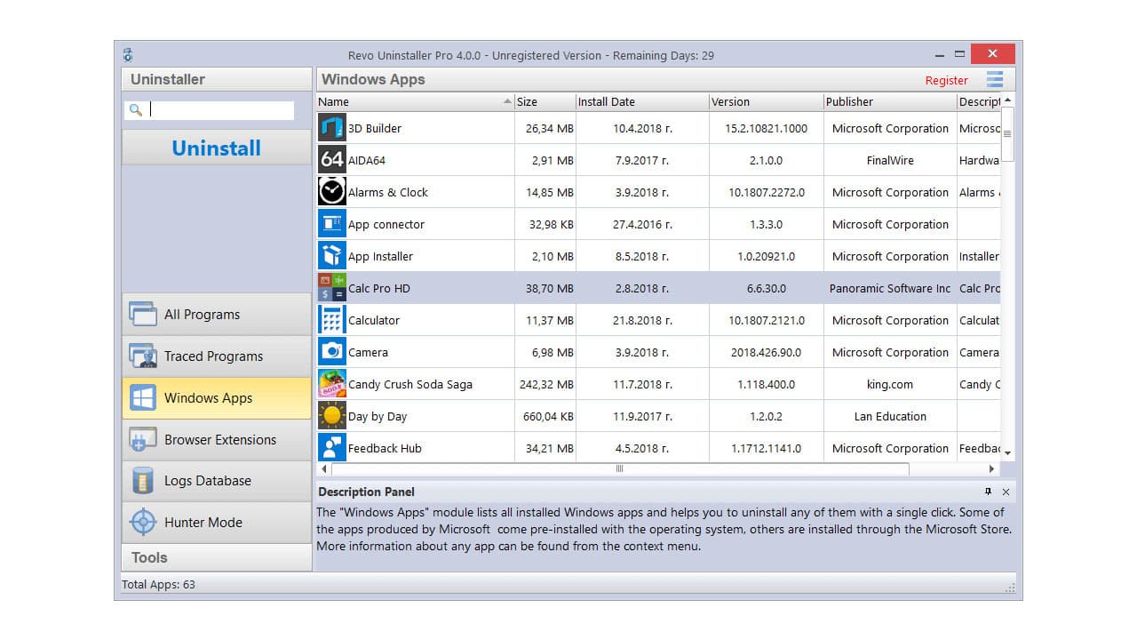 Revo Uninstaller Pro 5.4.5
