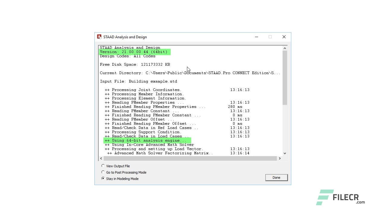 STAAD.Pro CONNECT Edition 22 Update 9