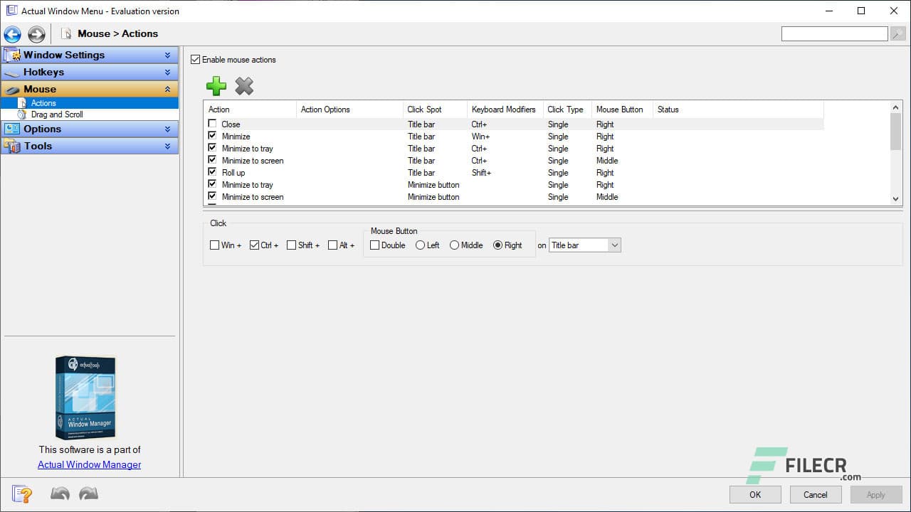 Actual Window Menu 8.15.3