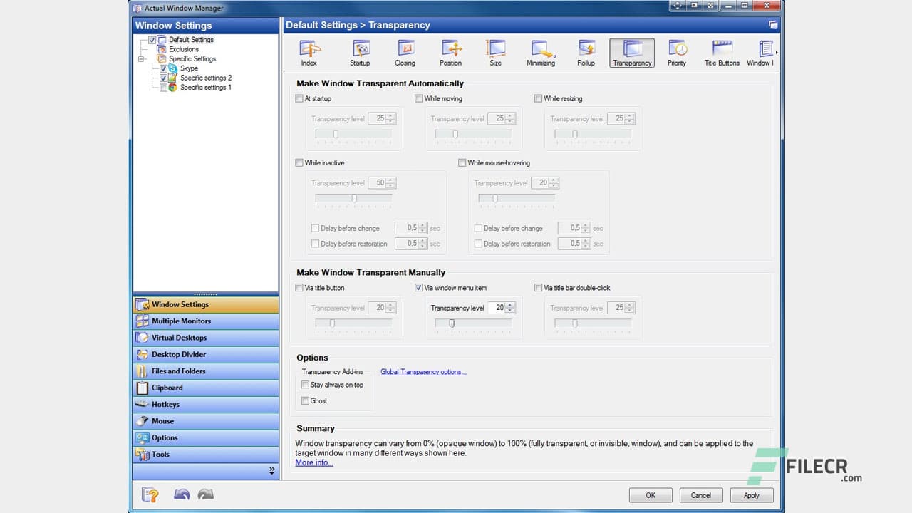 Actual Window Manager 8.15.3
