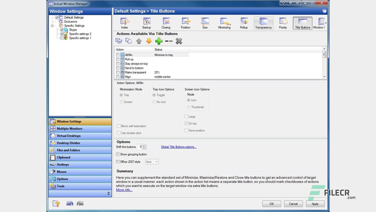 Actual Window Manager 8.15.3