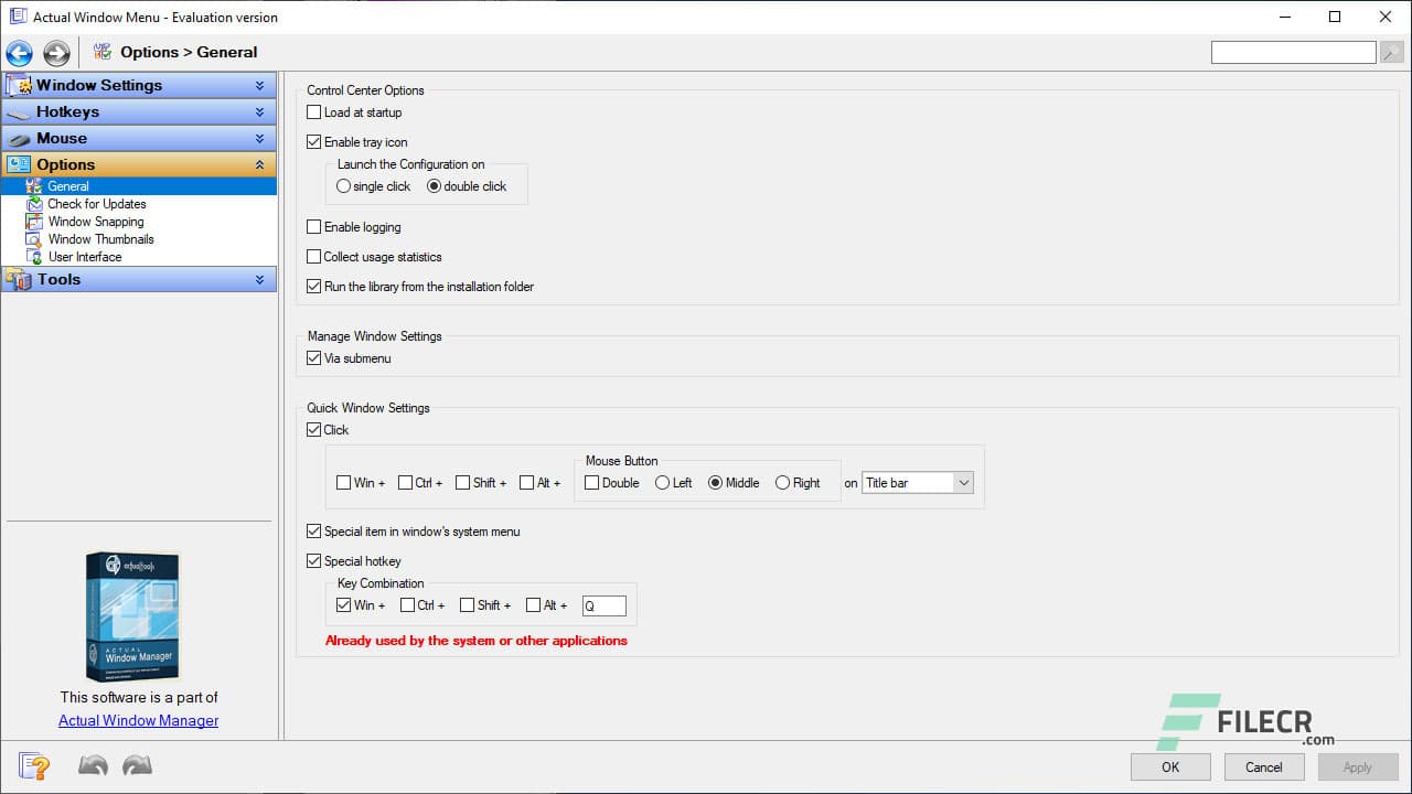 Actual Window Menu 8.15.3