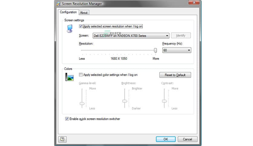Screen Resolution Manager 5.2.0.682