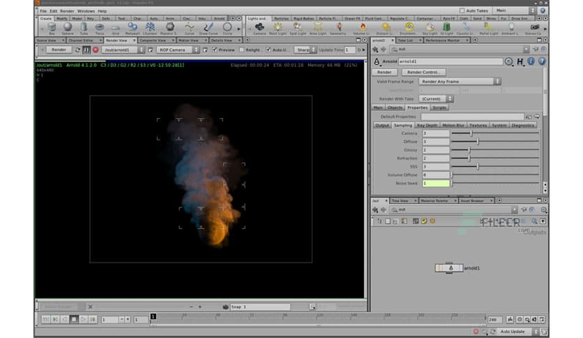 Solid Angle Houdini to Arnold 5.1.0