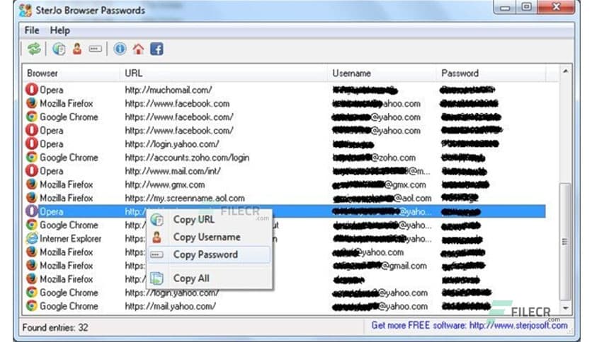 SterJo Browser Passwords 2.0