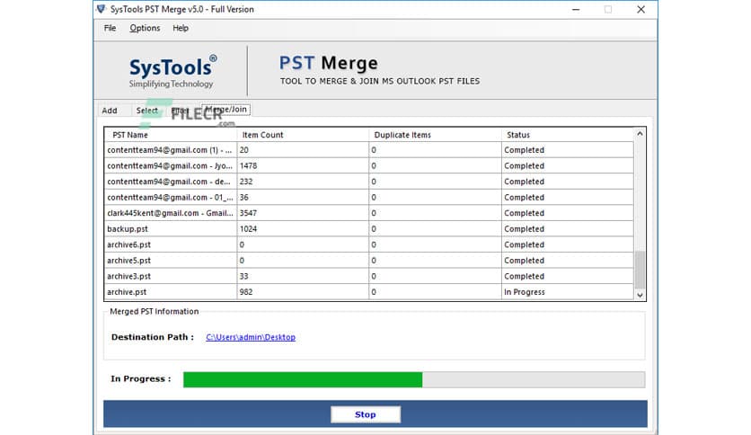 SysTools PST Merge 7.0