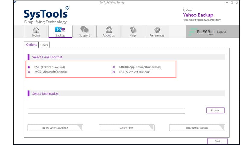 SysTools Yahoo Backup 4.0