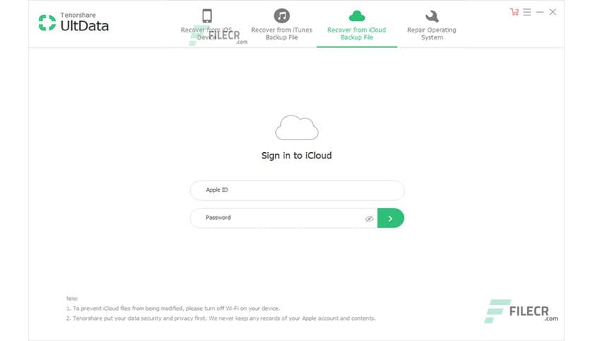 Tenorshare UltData for iOS 9.4.34.4