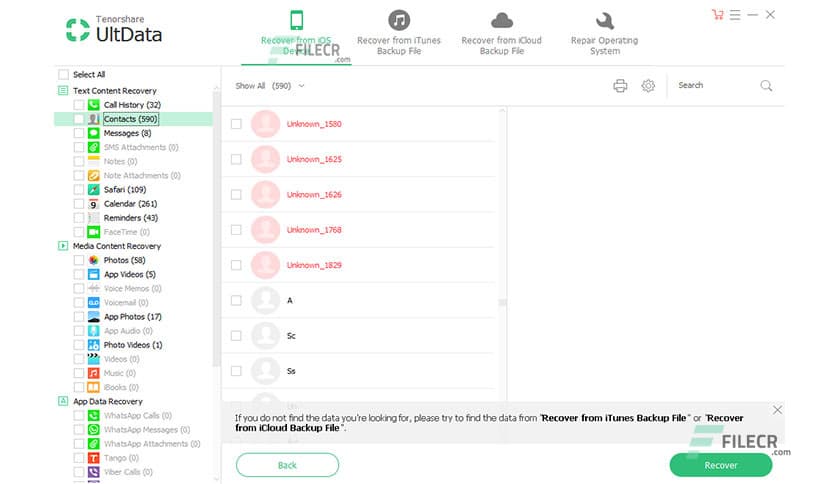 Tenorshare UltData for iOS 9.4.34.4