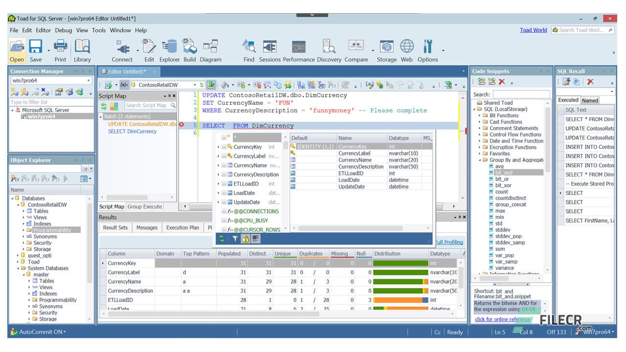 Toad for SQL Server 8.1.0.28168 Xpert Edition