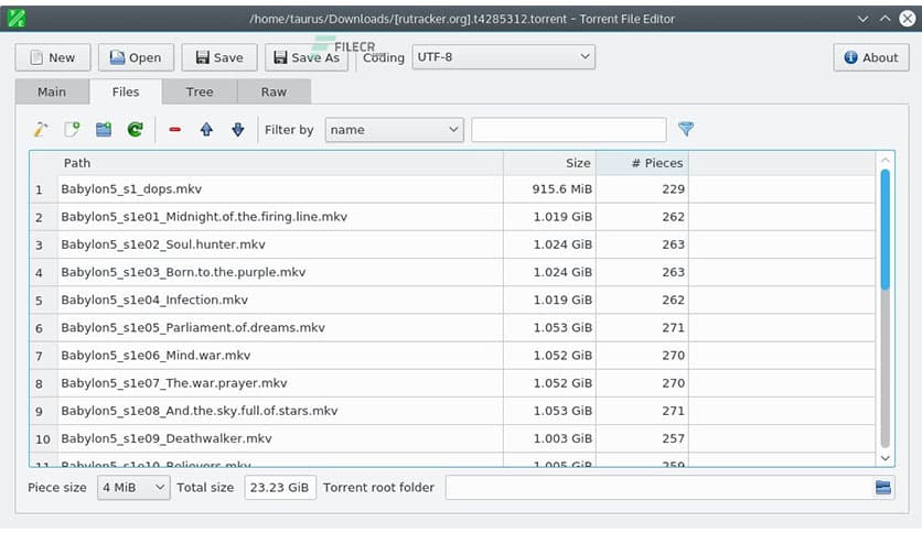 Torrent File Editor 1.0.0
