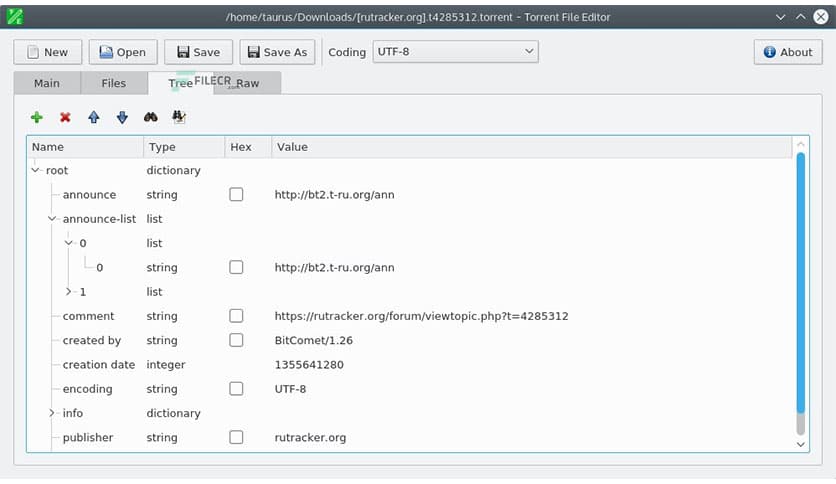 Torrent File Editor 1.0.0